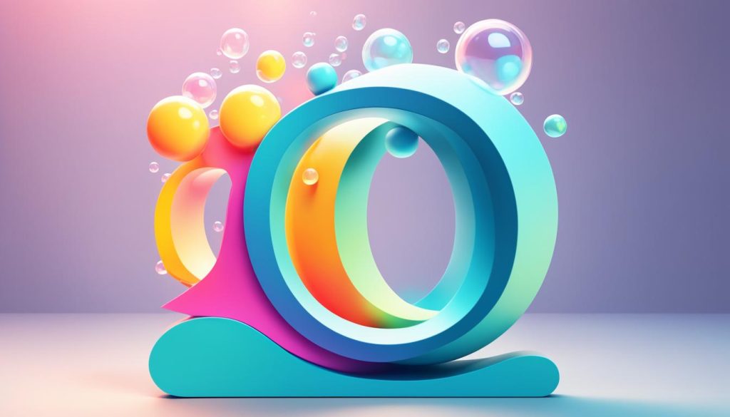 how to add 3d effects to bubble letter s