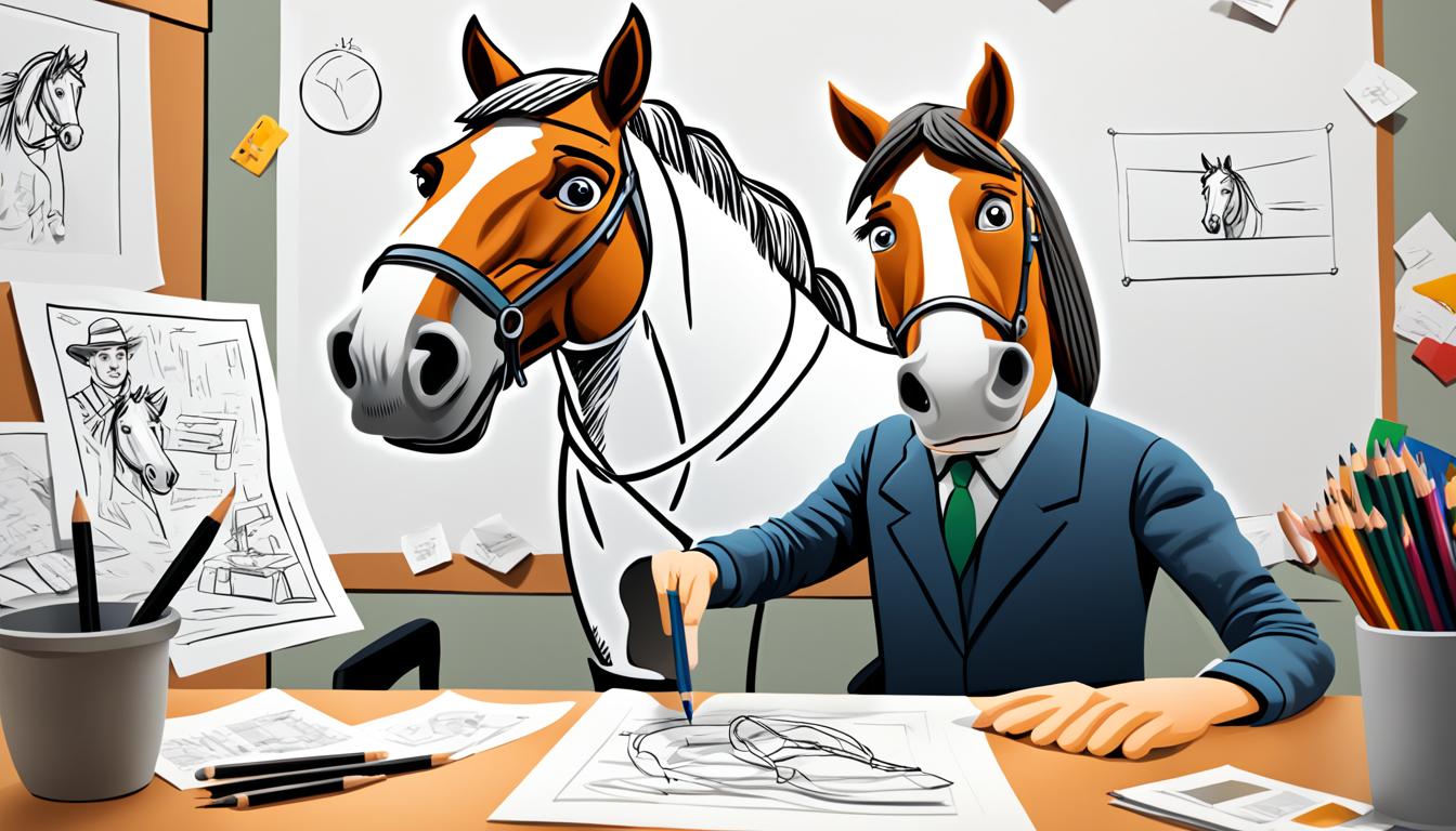 how to draw a horse