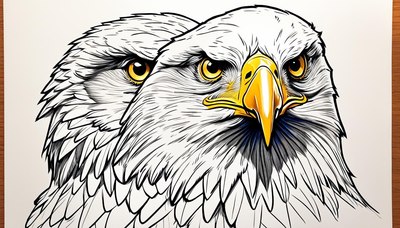 how to draw an eagle