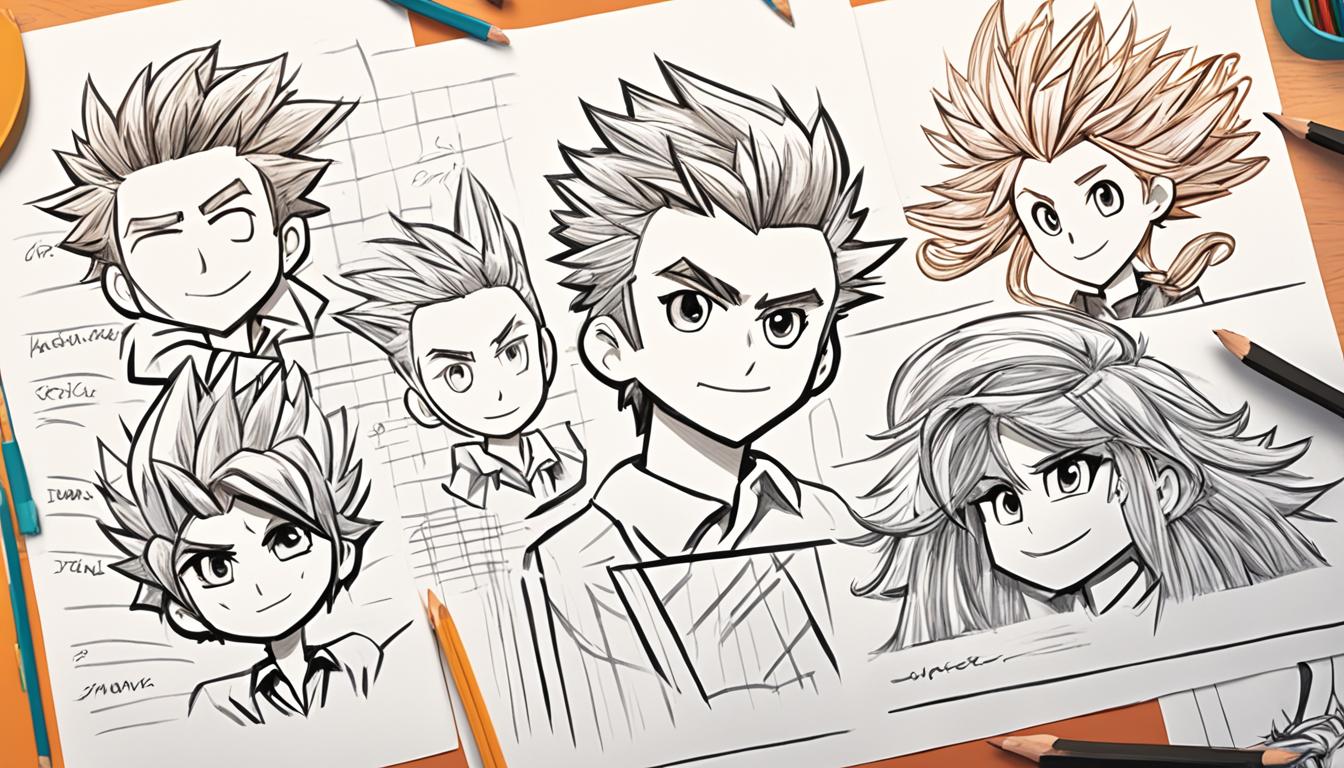 how to draw anime hair