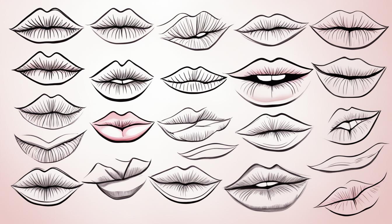 how to draw lips