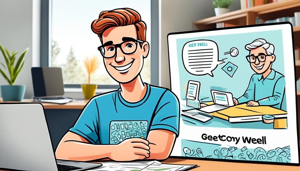 illustration showing the process of downloading get well soon coloring pages