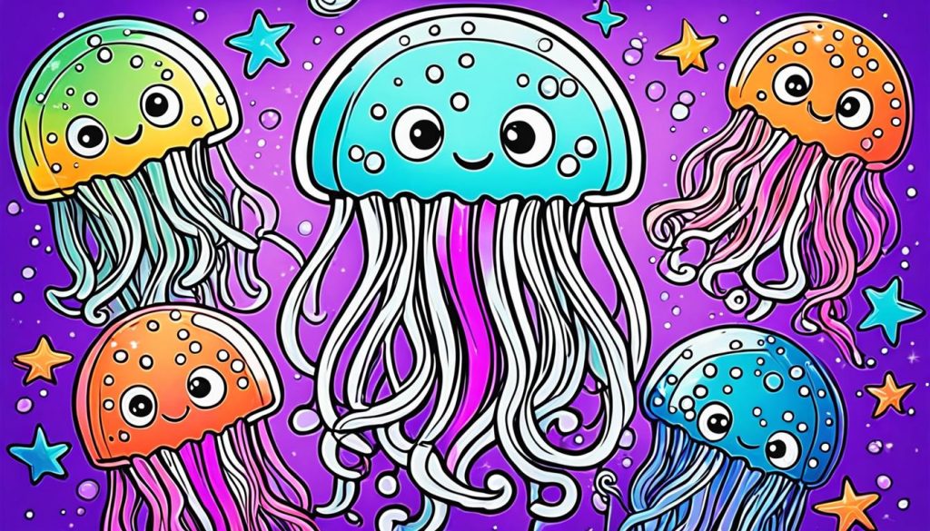 jellyfish color page