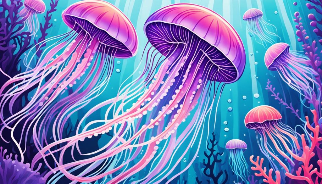 jellyfish color page color book art print