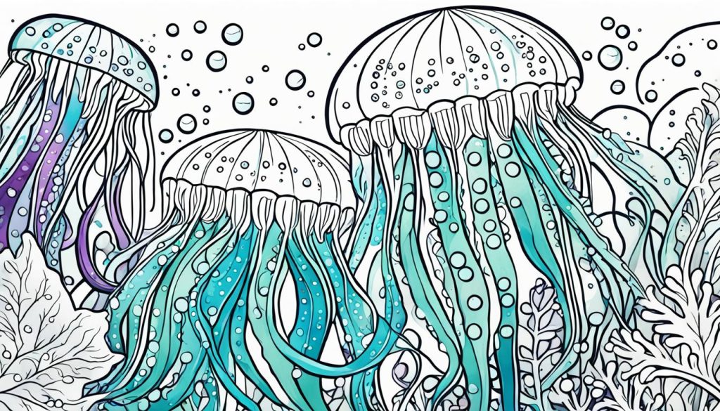 jellyfish coloring page