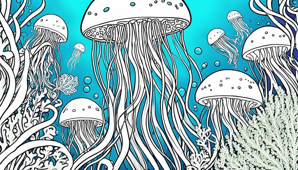 jellyfish coloring sheet