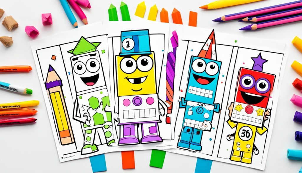 numberblocks printable coloring pages
