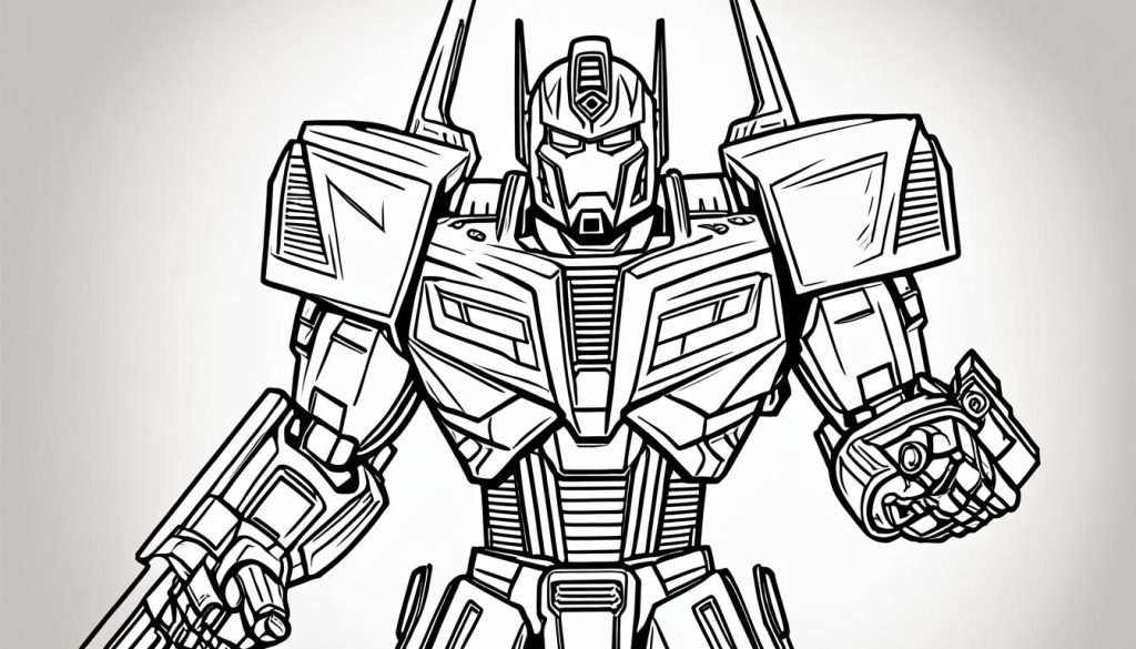 optimus prime coloring sheets