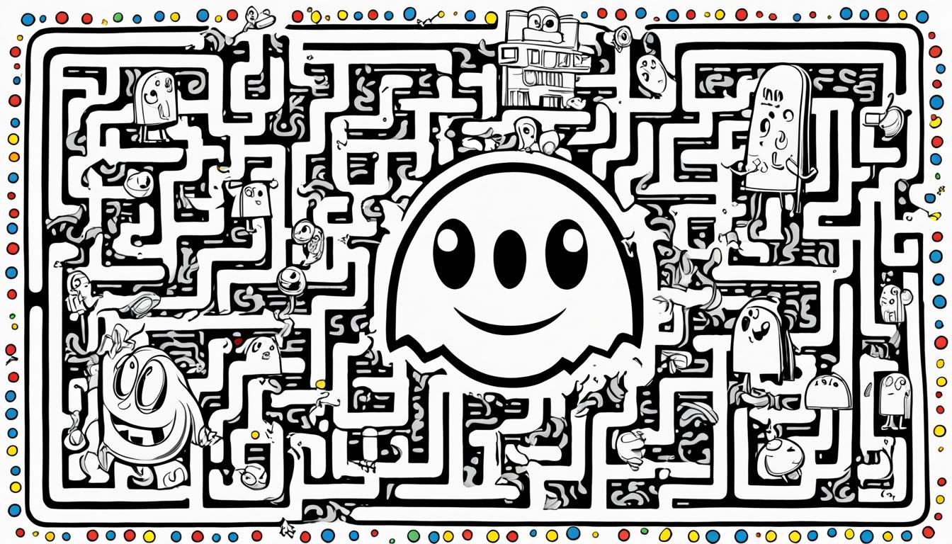 pac man coloring pages