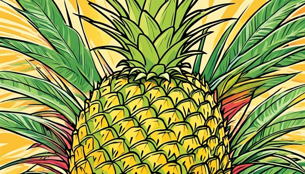 pineapple drawings for coloring