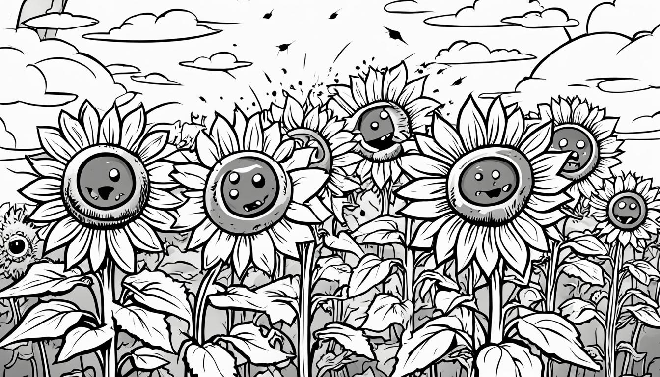 plants vs zombies coloring pages