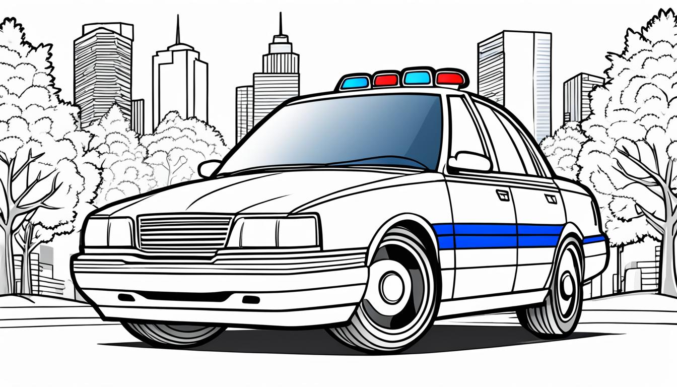 police car coloring pages
