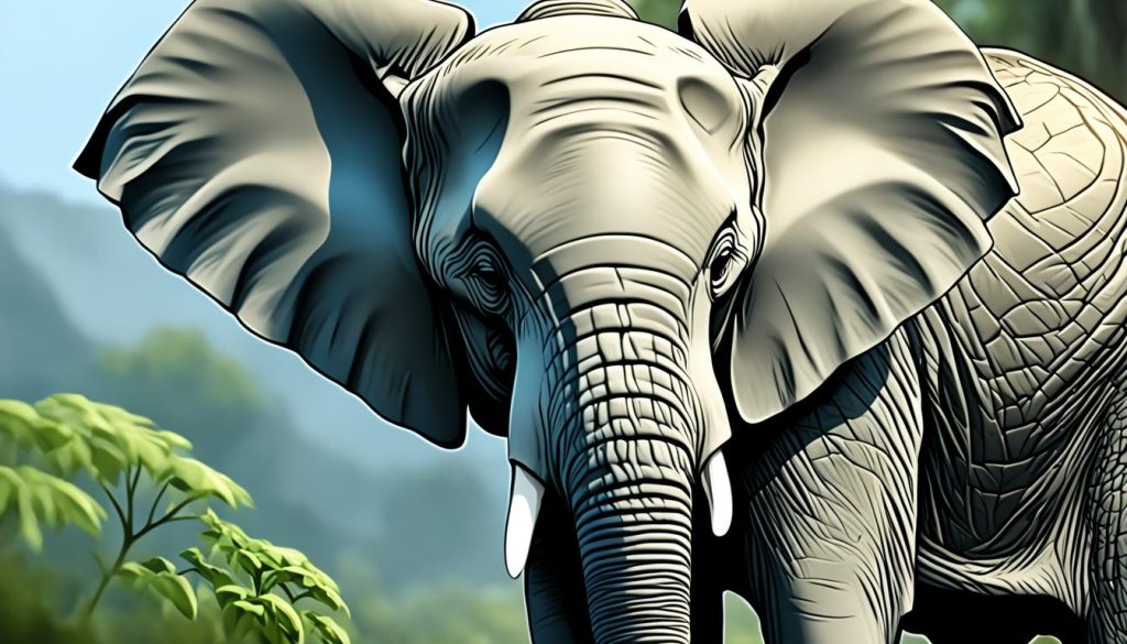 realistic elephant drawing tutorial