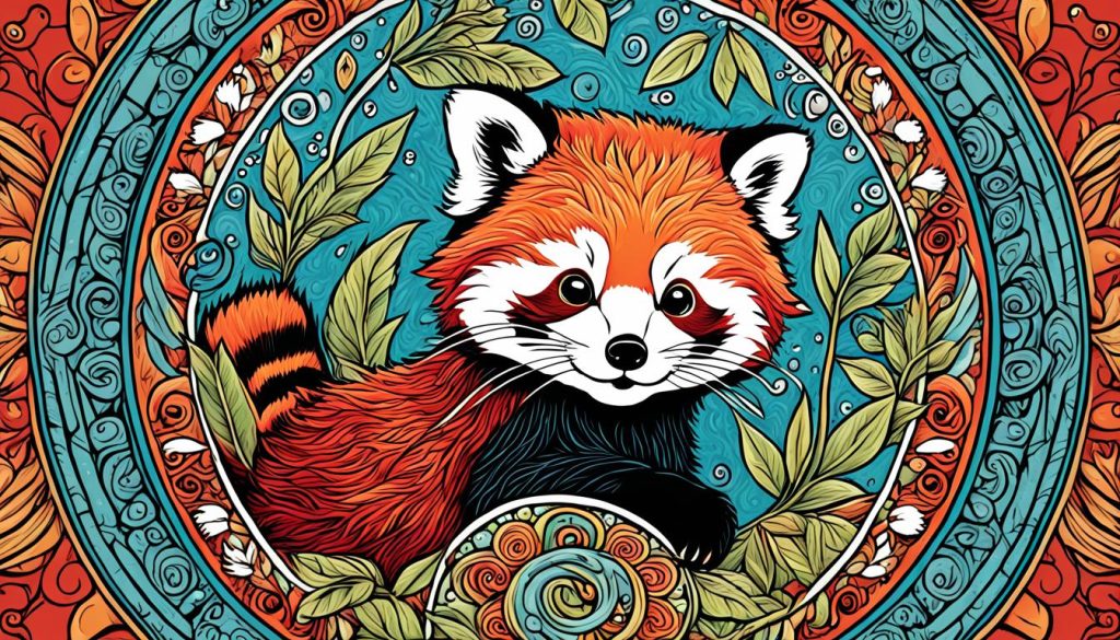 red panda mandala