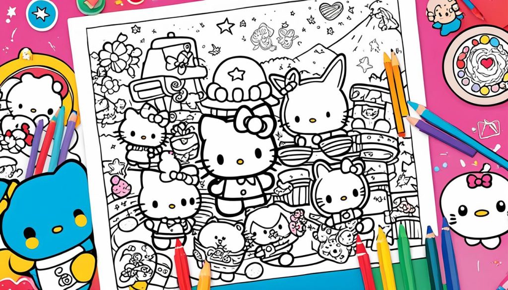 sanrio coloring pages