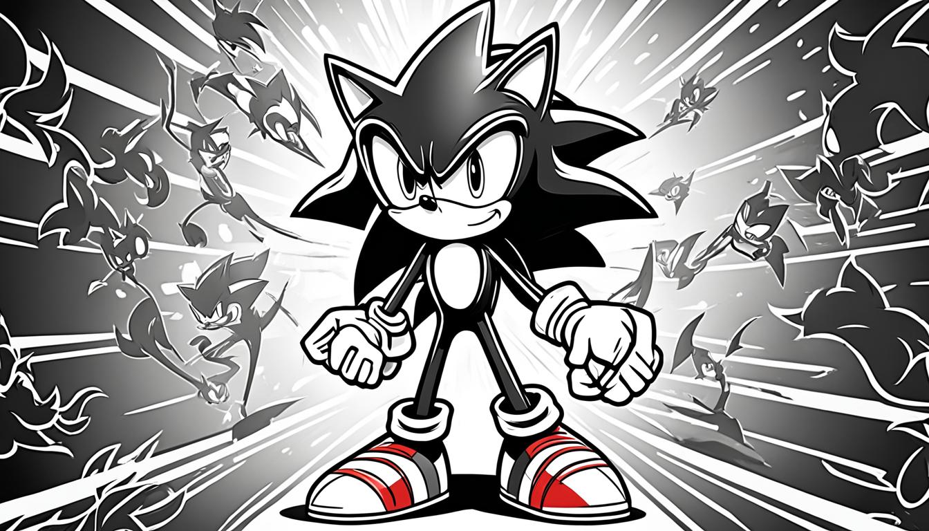 shadow sonic coloring pages