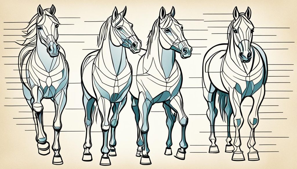 simple shapes horse anatomy