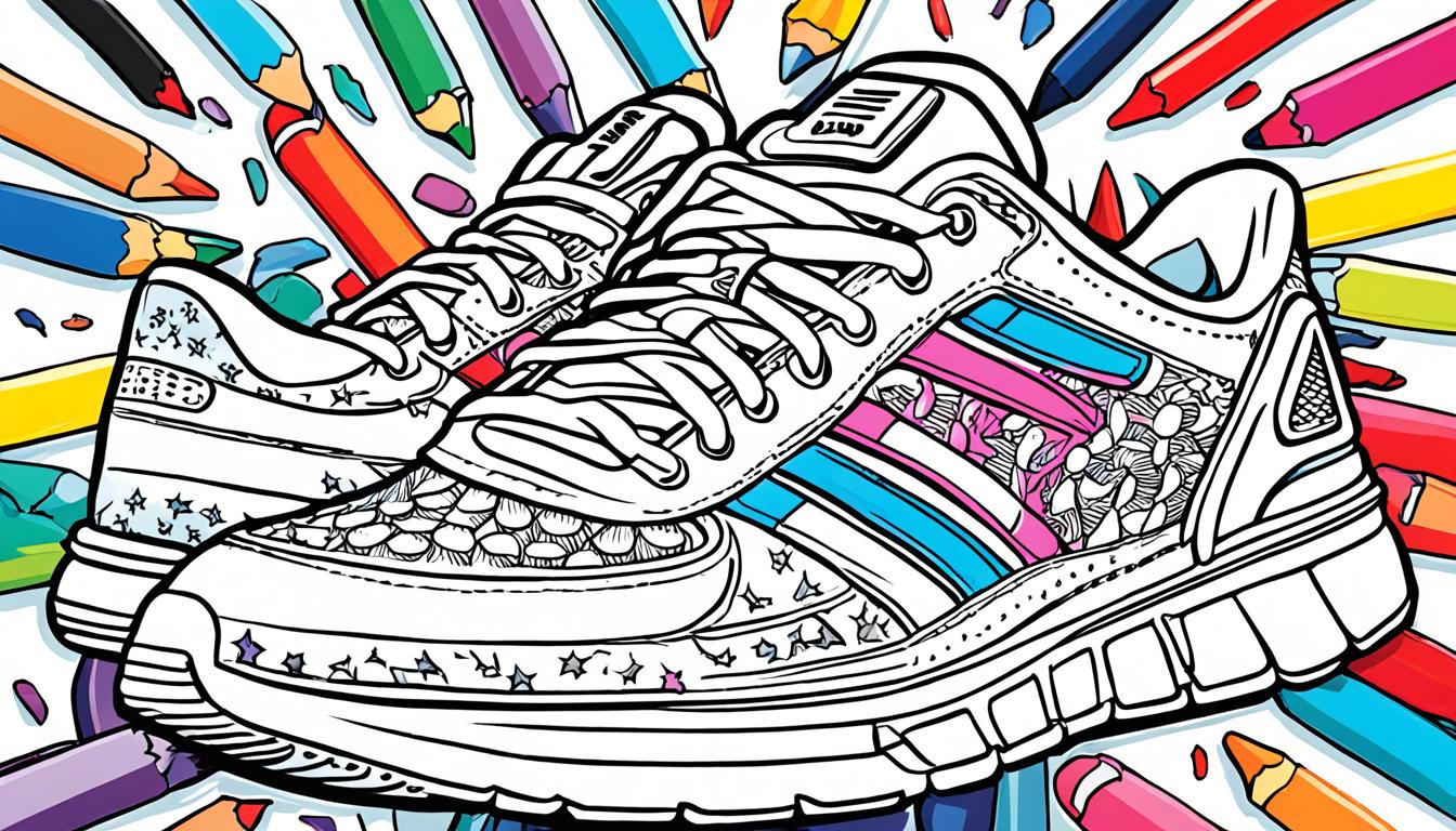 sneakers coloring pages