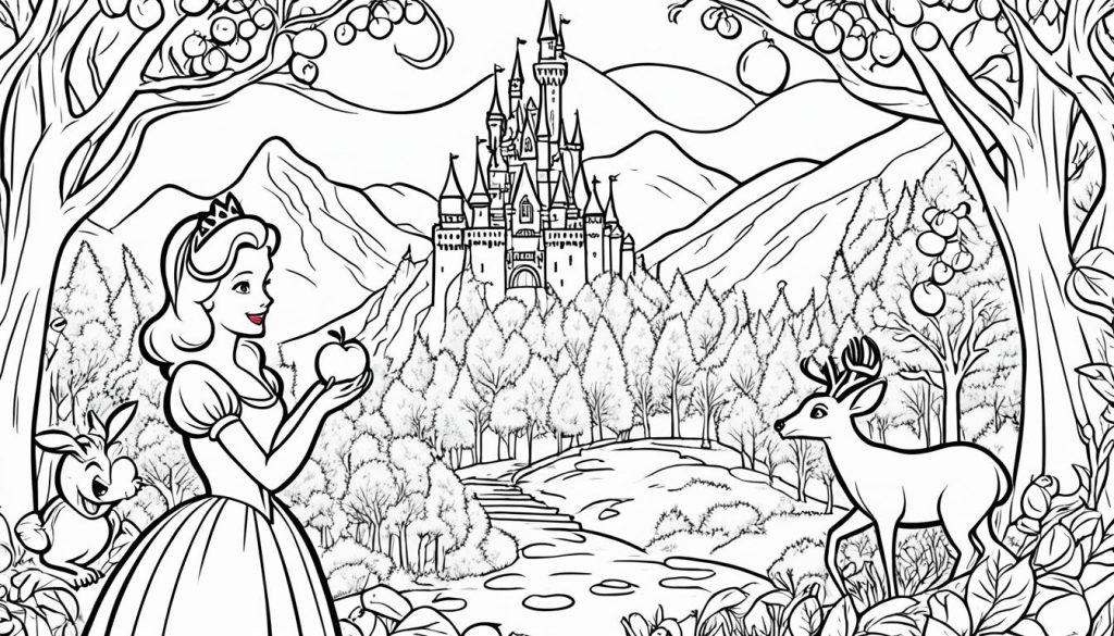 snow white coloring pages