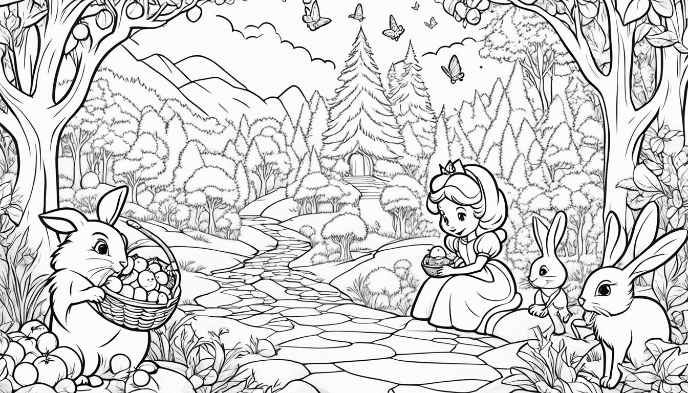 snow white coloring pages