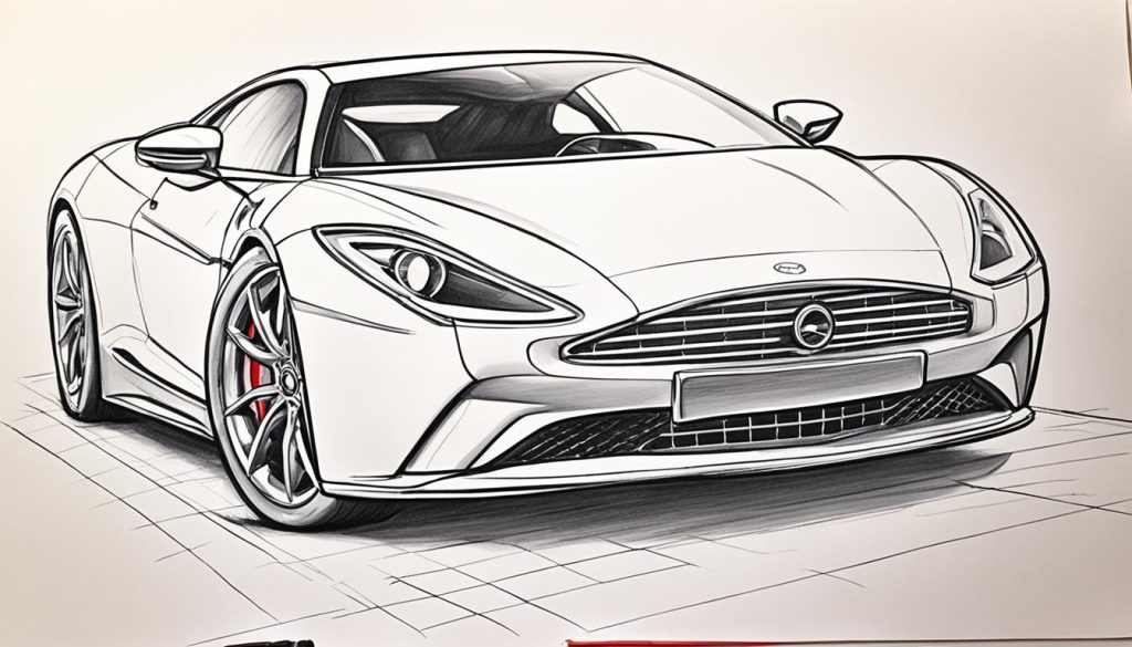 step-by-step car drawing