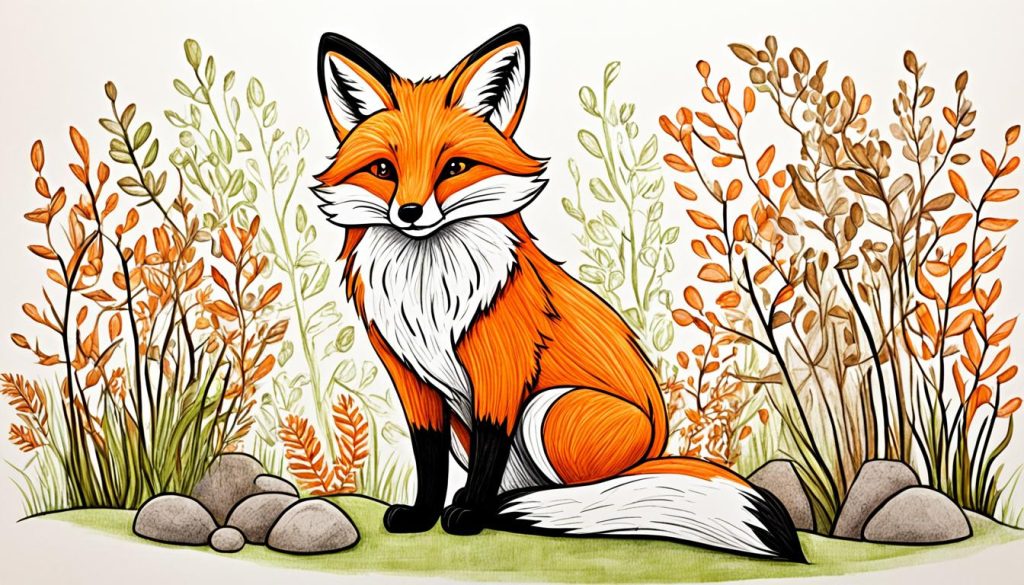 Adding Details to Fox Illustrations
