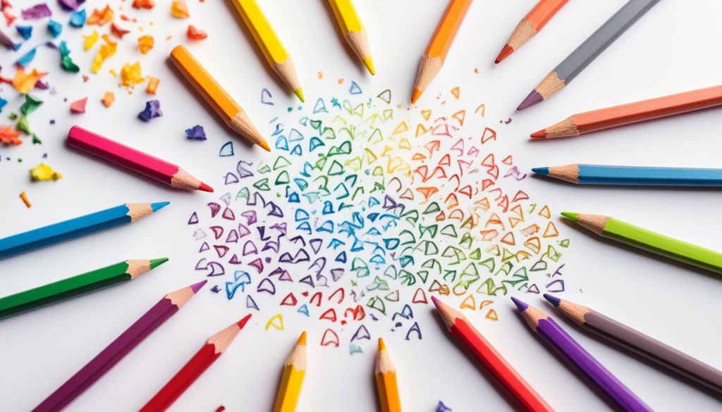 Coloring with colored pencils