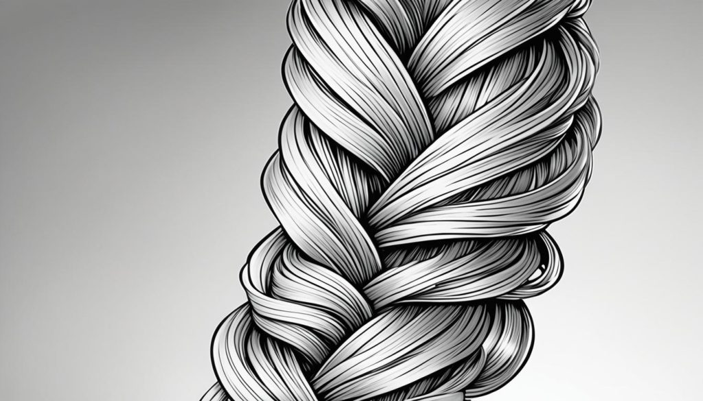 adding detail to the braid