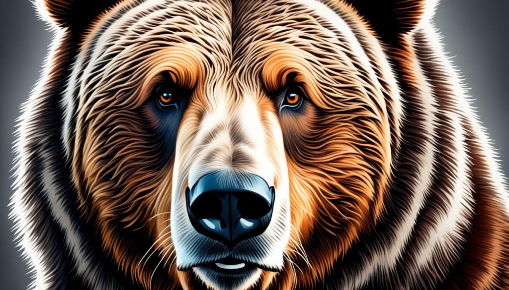 bear head drawing