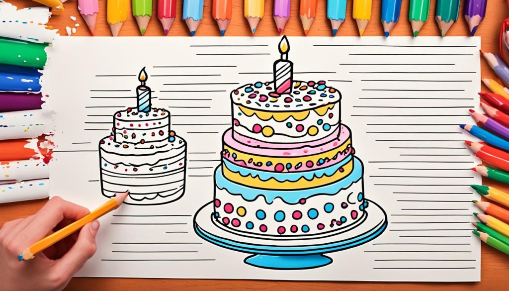 cake drawing tutorial