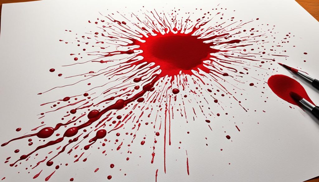 color coat blood sketch