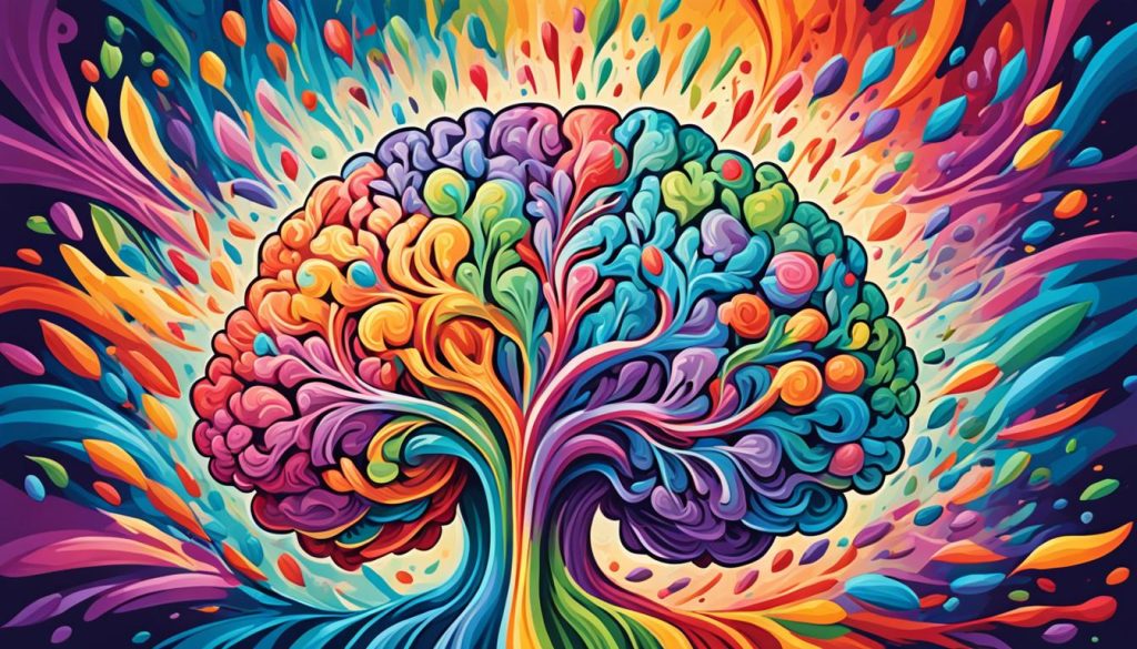 colorful brain illustration