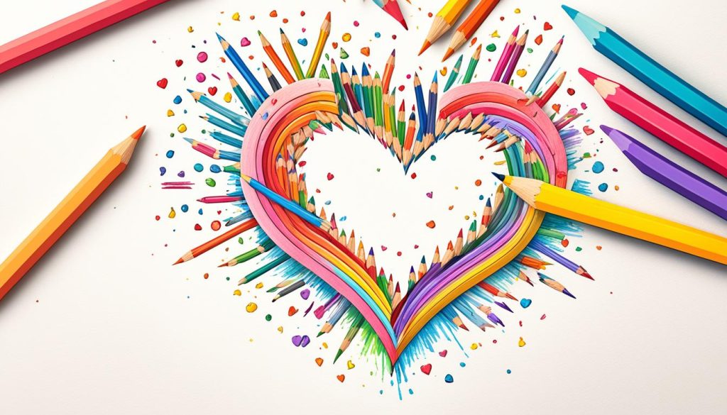 coloring tips for heart drawings