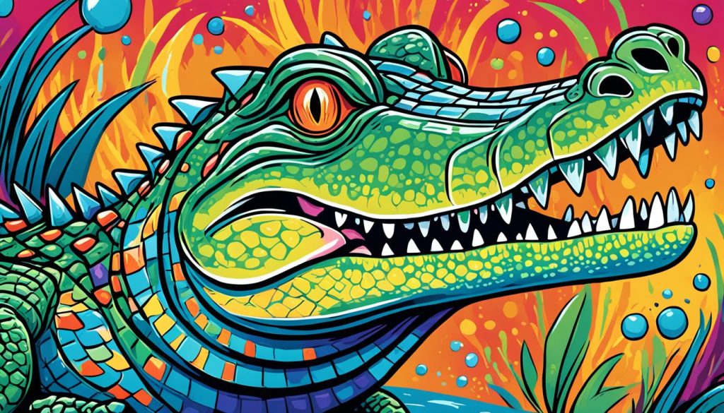 customize alligator drawing