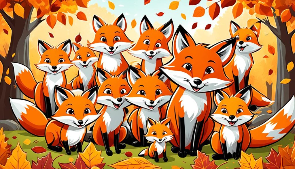 displaying fox illustrations