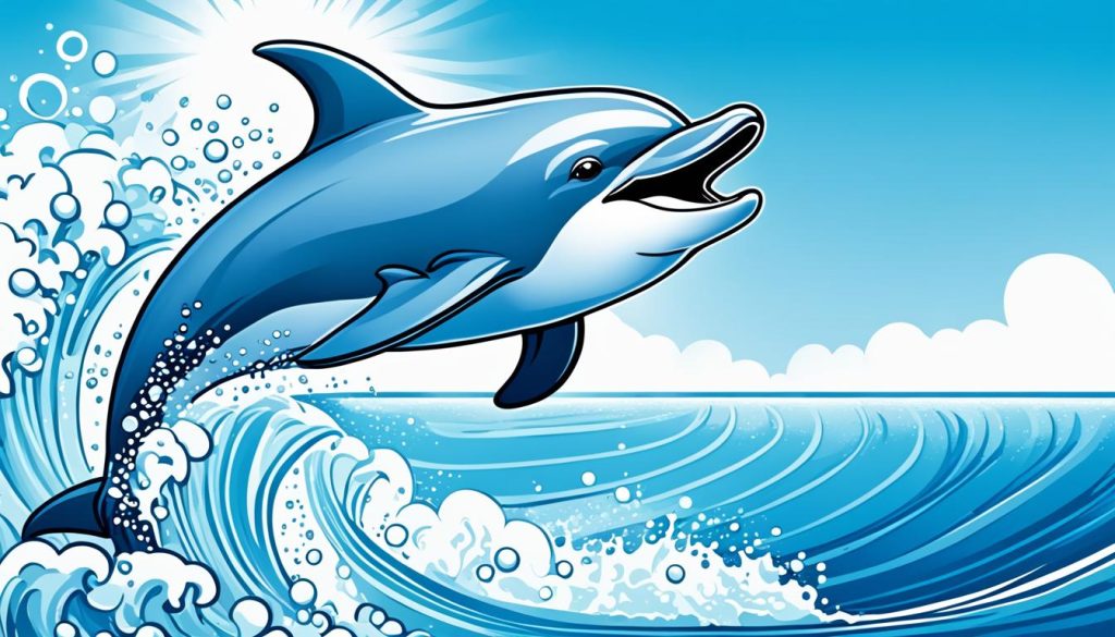 dolphin coloring page 1