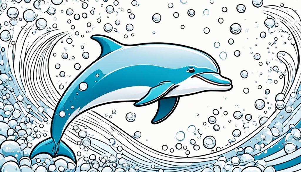 dolphin coloring page 3