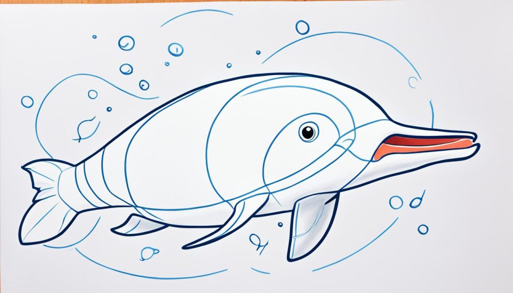 draw a beluga whale