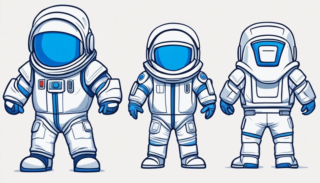 drawing blue Among Us character