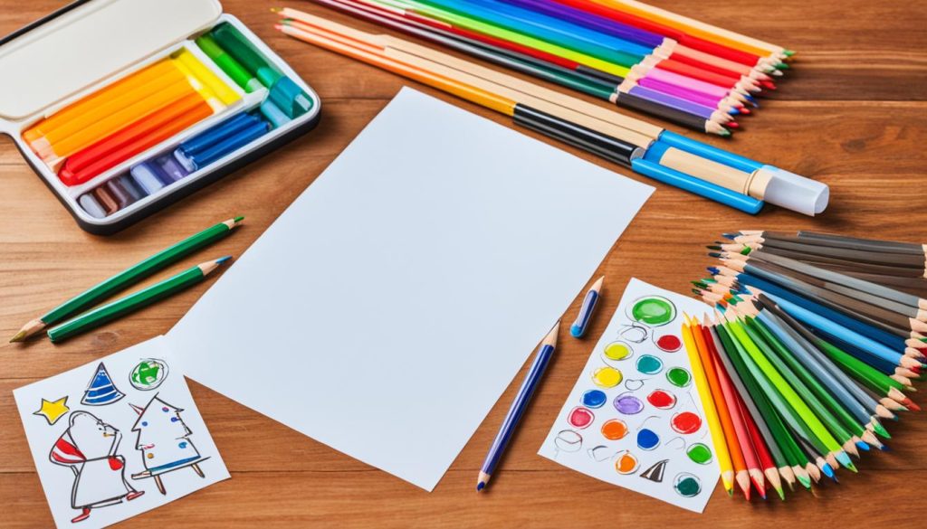 drawing materials for christmas tree