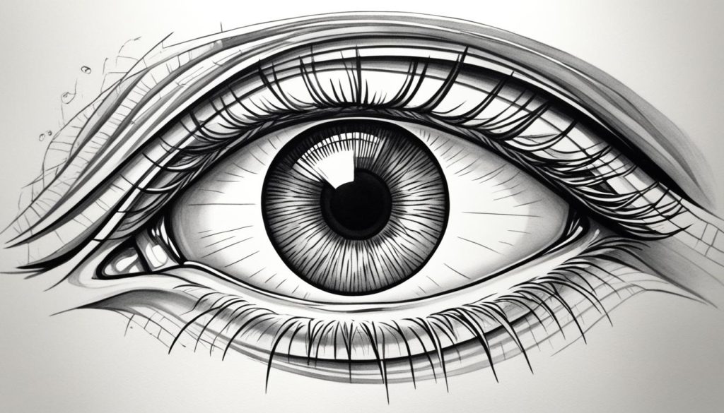 eye drawing shading