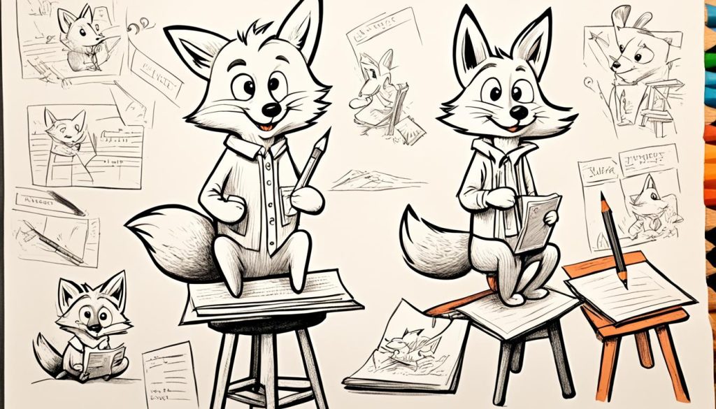 fox drawing tips