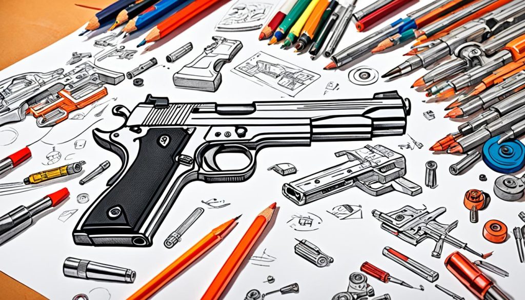 gun drawing tutorials for artists