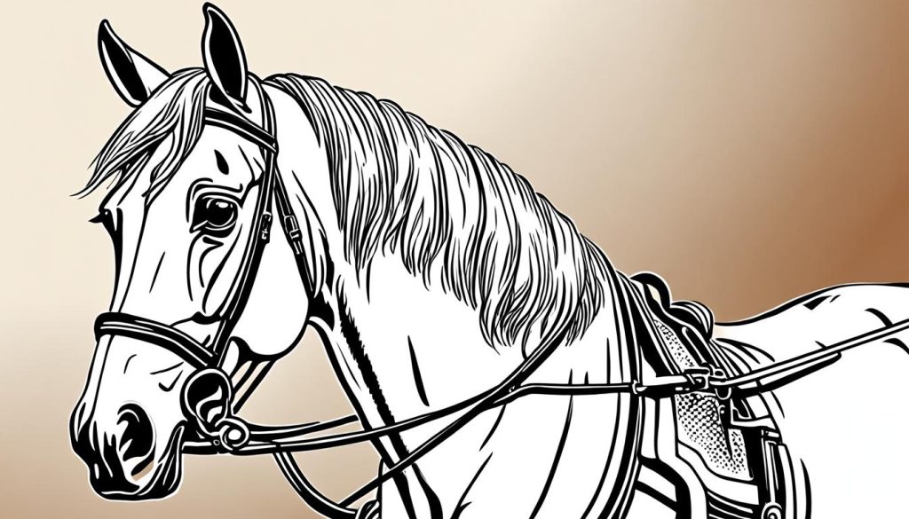 horse art coloring guide