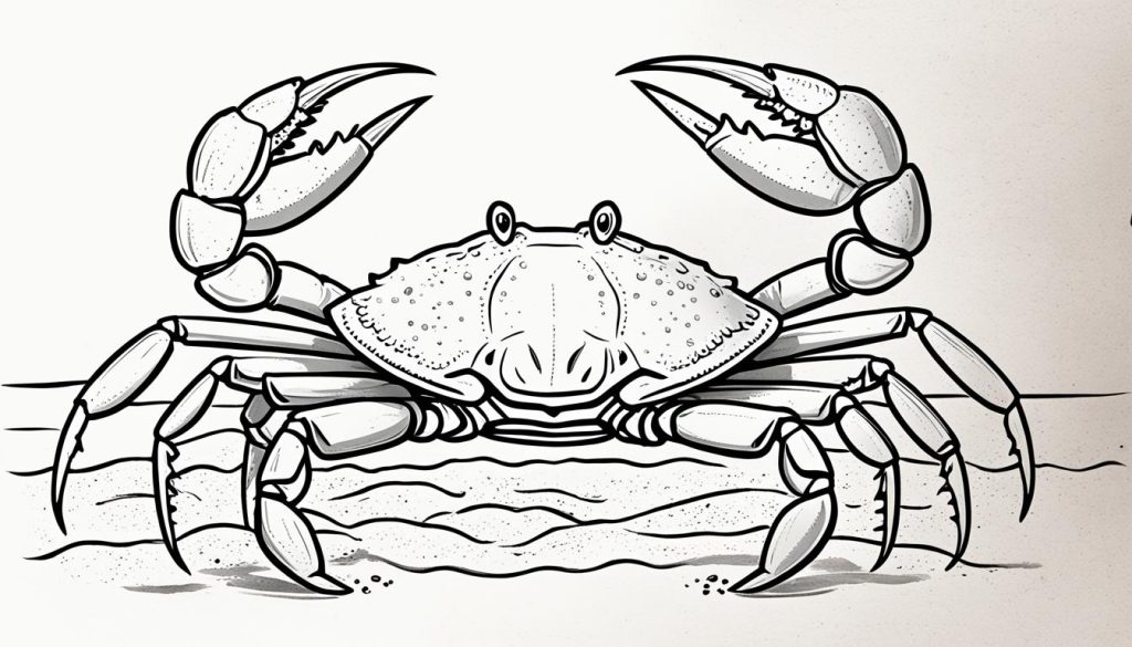 how to draw a crab
