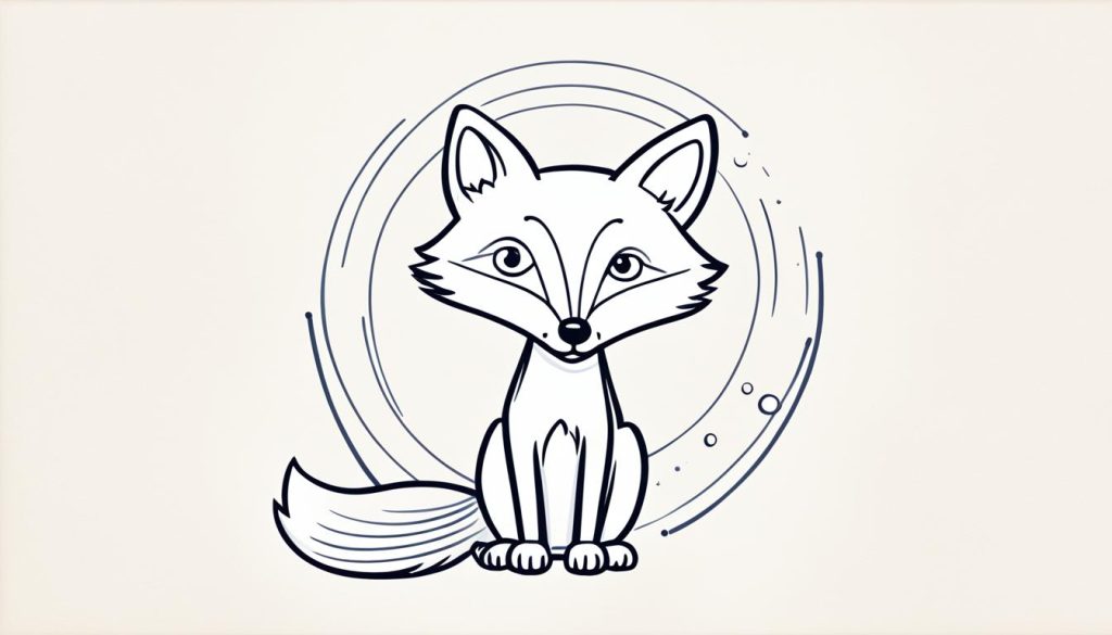 how to draw a fox step by step