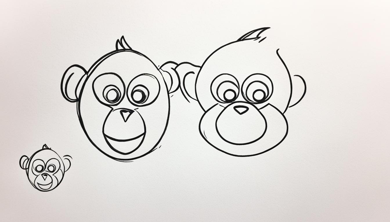 how to draw a monkey