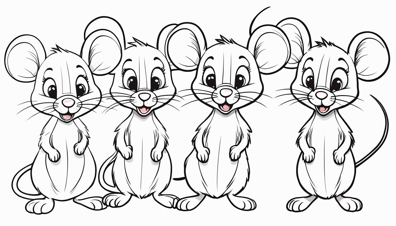 how to draw a mouse