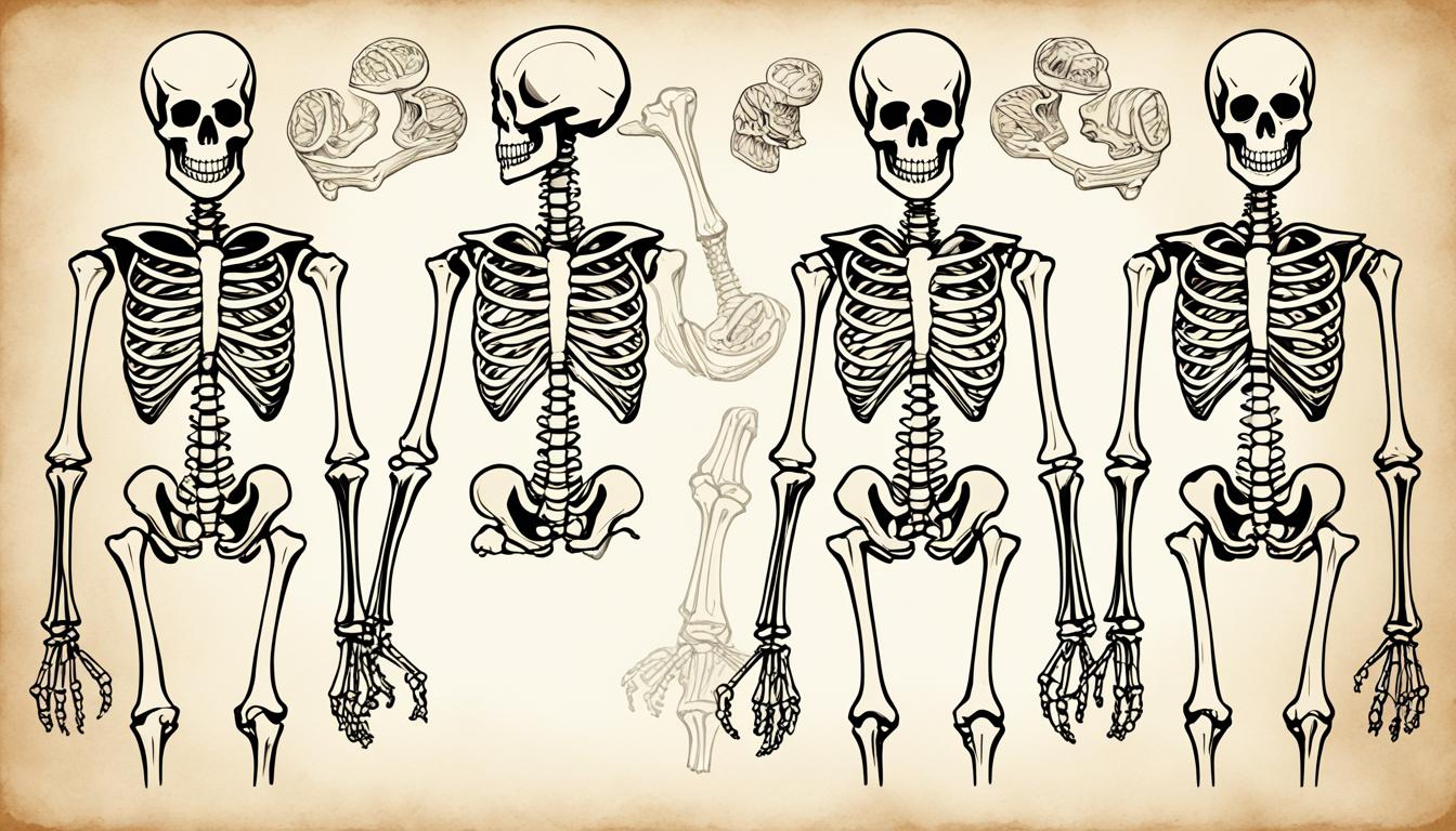 how to draw a skeleton
