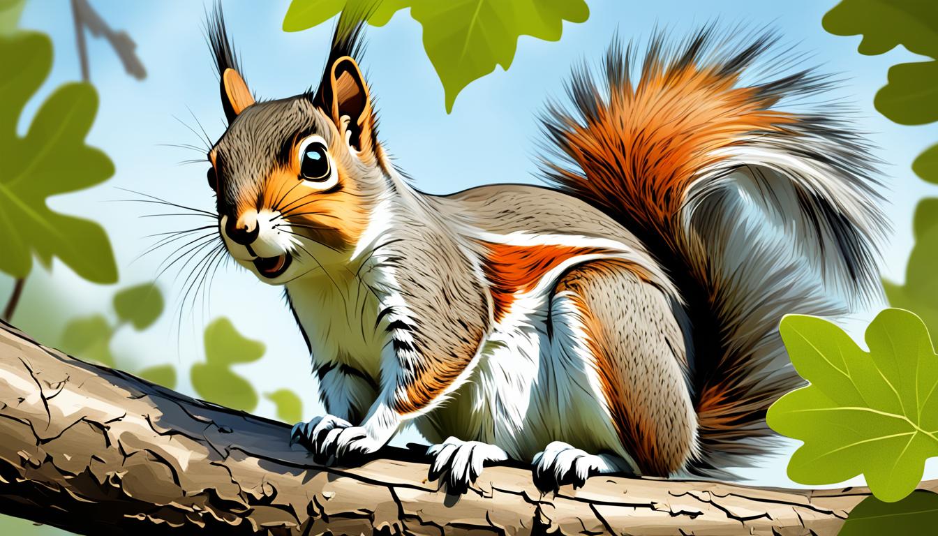 how to draw a squirrel